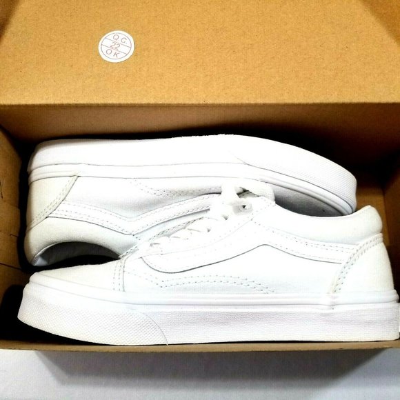 Vans Kids Old Skool True White Size 1.5 - Picture 7 of 7
